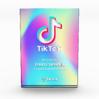 TikTok award aangepast kanaal Fotoblokken