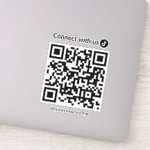 TikTok Connect met US QR Code Wit