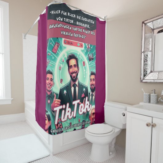 TikTok das Buch  Douchegordijn (In situ)