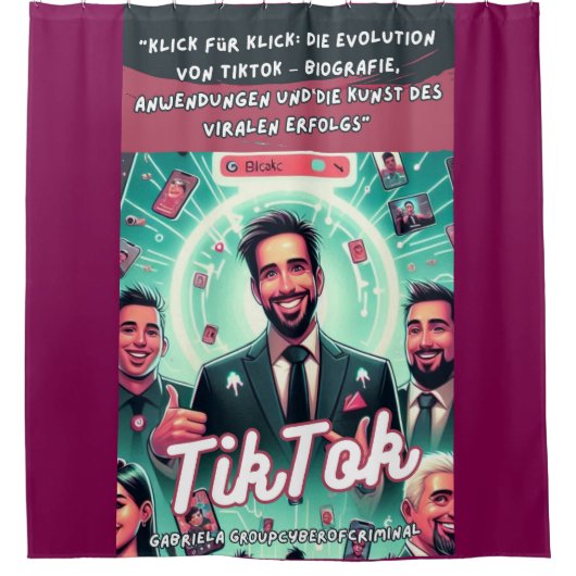 TikTok das Buch  Douchegordijn (Voorkant)