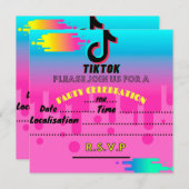 tiktok kaart (Voorkant / Achterkant)