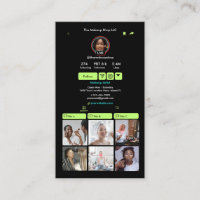 TikTok Lime Green Social Media QR-code