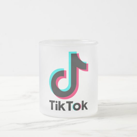 TikTok-mok van hoge kwaliteit Matglas Koffiemok (Center)
