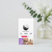 Tiktok Profile UGC Social Media Volg me Visitekaartje (Staand voorkant)