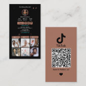 TikTok Terracotta | QR-code Visitekaartje (Voorkant / Achterkant)