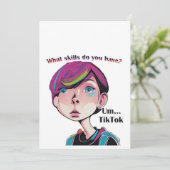 TikTok Tiener Feestdagenkaart (Staand voorkant)