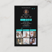TikTok Turquoise Social Media QR-code