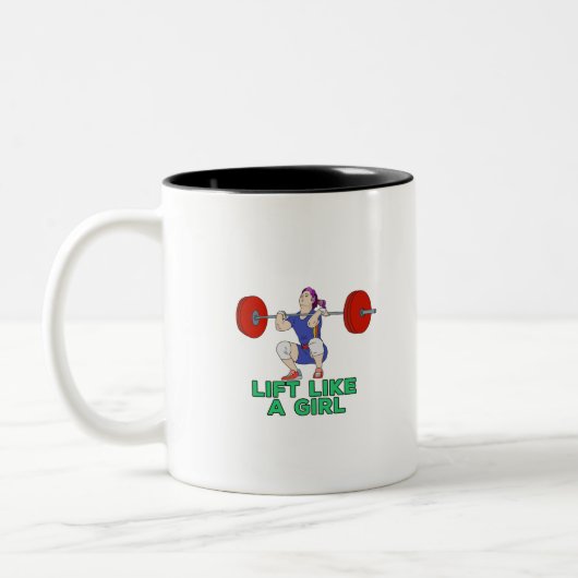 Til Als Een Meisje Tweekleurige Koffiemok (Links)