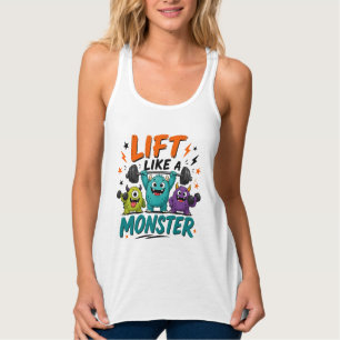 Til Als Een Monster Grappig Halloween Gewichtheffe Tanktop