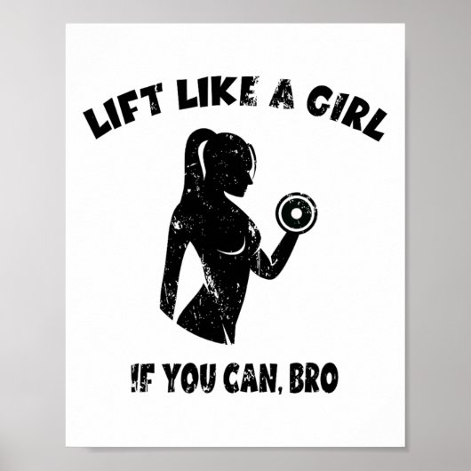 Til Als Meid Als Je Kan Bro - Powerlifting Gewicht Poster (Voorkant)