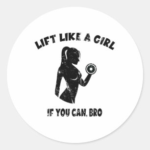 Til Als Meid Als Je Kan Bro - Powerlifting Gewicht Ronde Sticker
