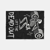 Til de dode grappige Halloween Workout Gewichtslif Fleece Deken (Voorkant (Horizontaal))