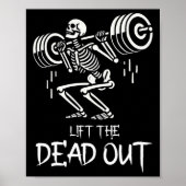 Til de dode grappige Halloween Workout Gewichtslif Poster (Voorkant)