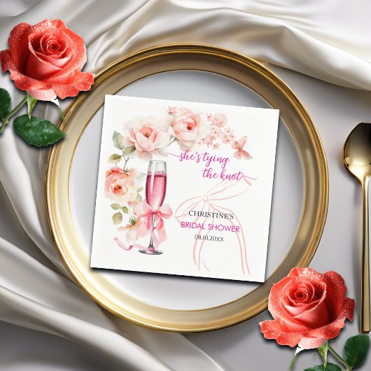 Til de fles aan toe ze gaat trouwen Bruids douche Servet