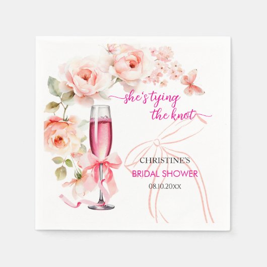 Til de fles zij knoopt Bruidsfeest Servet (Voorkant)