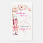 Til de glaasje Zij bind de knoop Bruidsmeisjesfees Servet (Voorkant)