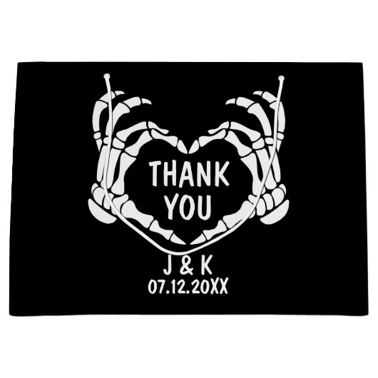 Til Death Black Weddenschap Bedankt Groot Cadeauzakje (Voorkant)