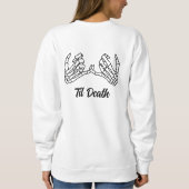 Til' Death Bride Shirt, Engaged Gothic Sweater, En Trui (Achterkant)