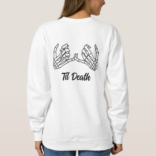 Til' Death Bride Shirt, Engaged Gothic Sweater, En Trui (Achterkant)