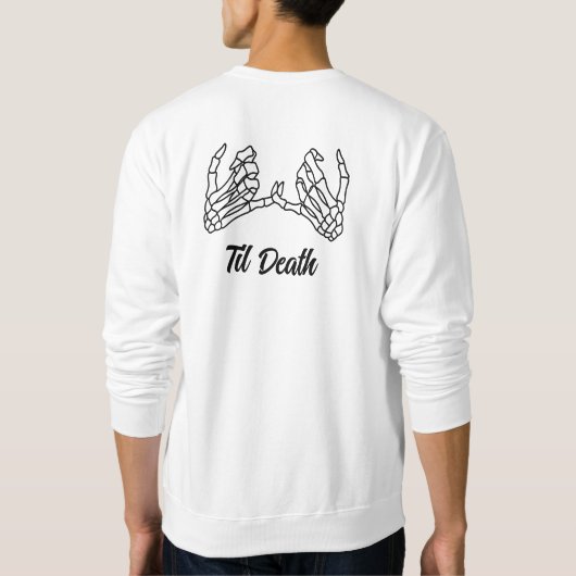 Til' Death Bride Shirt, Engaged Gothic Sweater, En Trui (Achterkant)