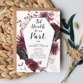 Til Death Do ons Part Engagement Party Coffin Kaart