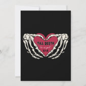 Til Death Do ons Part | Engagement Party | Gotisch Kaart (Achterkant)
