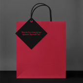 Til Death Do ons Part Gothic Black and Red Rose Bedankjes Labels