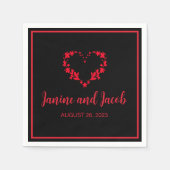 Til Death Do ons Part Gothic Black and Red Servet (Voorkant)