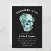 Til Death Do ons Part Gothic Halloween Wedding Kaart (Voorkant)