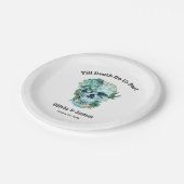 Til Death Do ons Part Gothic Halloween Wedding Papieren Bordje (Gekanteld)