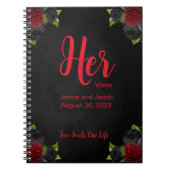 Til Death Do ons Part Gothic her Vows Book Notitieboek (Voorkant)
