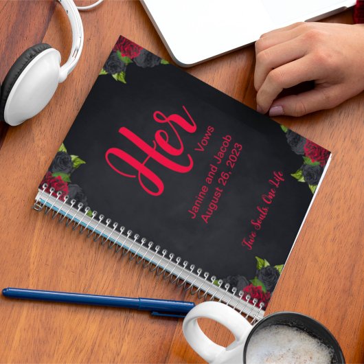 Til Death Do ons Part Gothic her Vows Book Notitieboek