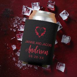 Til Death Do ons Part Gothic Moody Black and Red Blikjeskoeler