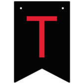 Til Death Do ons Part Gothic Moody Black and Red Vlaggetjes (Eerste vlag)