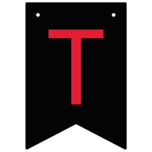 Til Death Do ons Part Gothic Moody Black and Red Vlaggetjes (Eerste vlag)