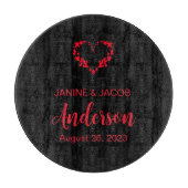 Til Death Do ons Part Gothic Red and Black Snijplank (Voorkant)