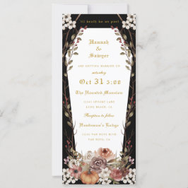 'Til Death Do ons Part Halloween Wedding Coffin' Kaart