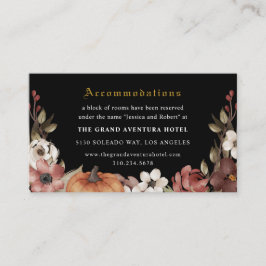 'Til Death Do ons Part Halloween Wedding' Informatiekaartje