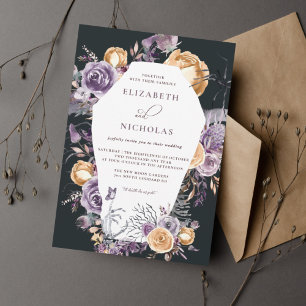 'Til Death Do ons Part Halloween Wedding Invitatio Kaart