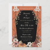 'Til Death Do ons Part Halloween Wedding Invitatio Kaart (Voorkant)
