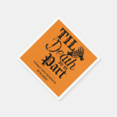 Til Death Do ons Part Halloween Wedding Jubileum Servet (Hoek)