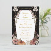 'Til Death Do ons Part Halloween Wedding' Kaart (Staand voorkant)