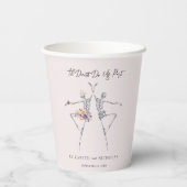 'Til Death Do ons Part | Halloween Wedding Papieren Bekers (Achterkant)