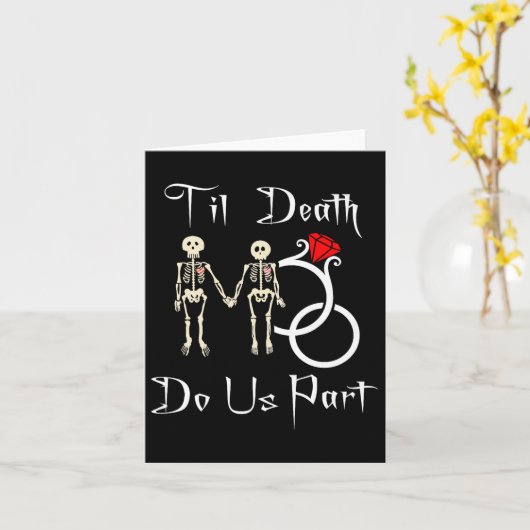 Til Death Do ons Part Kaart (Gele Bloem)