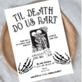 Til Death Do ons Part | Koeschower Invite | B+W Kaart