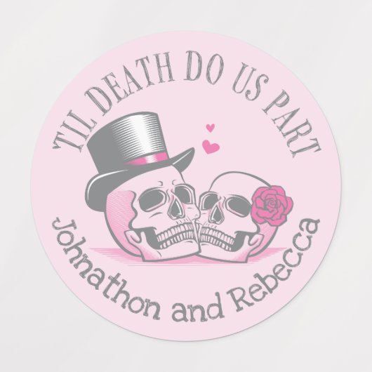 Til Death Do ons Part Labels (Design 1)