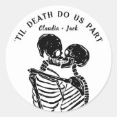 Til Death Do ons Part Ronde Sticker (Voorkant)