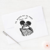 Til Death Do ons Part Ronde Sticker (Envelop)