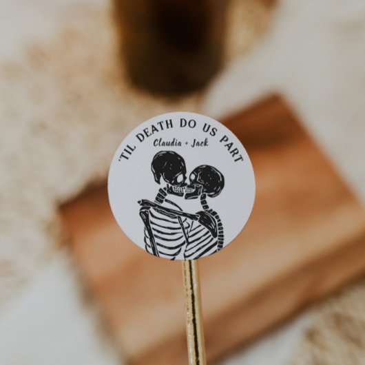 Til Death Do ons Part Ronde Sticker