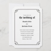 Til Death Do ons Part Skeleton Weddenschap Kaart (Achterkant)